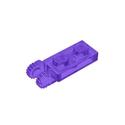 MOC PARTS GDS-821 PLATE 1X2 W/FORK/VERTICAL/END Single side hinged plate (teeth) compatible with lego 44302 children's toys