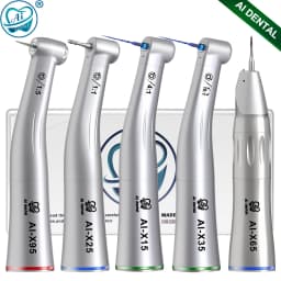 AI-X95/X25/X15/X65 Internal Water Low Speed Contra Angle Handpiece Dental E-Type Air Motor Oral Hygiene Equipment Non-optic