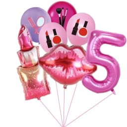 1set Lipstick Bridal Shower Foil Latex Balloons Kiss Me Mouth Wedding Helium Balls Spa Party Decorations Adult Air Globo Toys