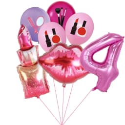 1set Lipstick Bridal Shower Foil Latex Balloons Kiss Me Mouth Wedding Helium Balls Spa Party Decorations Adult Air Globo Toys