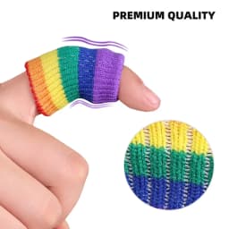 GOMOREON 10Pcs/Set Sports Finger Sleeves Arthritis Support Elastic Finger Guard Outdoor Volleyball Basketball Finger Protection
