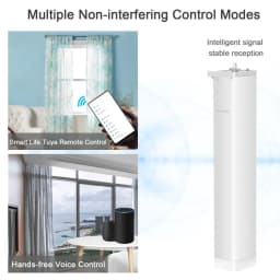 Tuya Smart WiFi Electric Curtain Motor, Timing APP, Remote Control for Alice, Alexa, Google Home