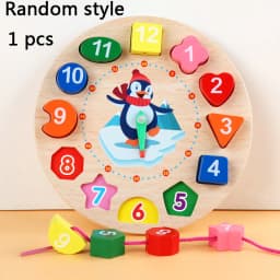 1 Set Wooden Puzzle Baby Early Education Fun Game Children Thinking Logic Square Toy Puzzle