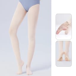Girls Women Convertible Ballet Tights Microfiber Dance Stockings Seamless Adult Ballet Pantyhose 60D Dance Tights with Holes