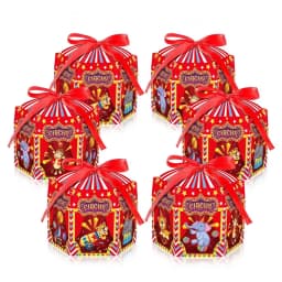 4/24Pcs Circus Carnival Animals Candy Box Gift Bag Boy Kids Baby Shower Birthday Wedding Party Supplies Gift Box Decoration