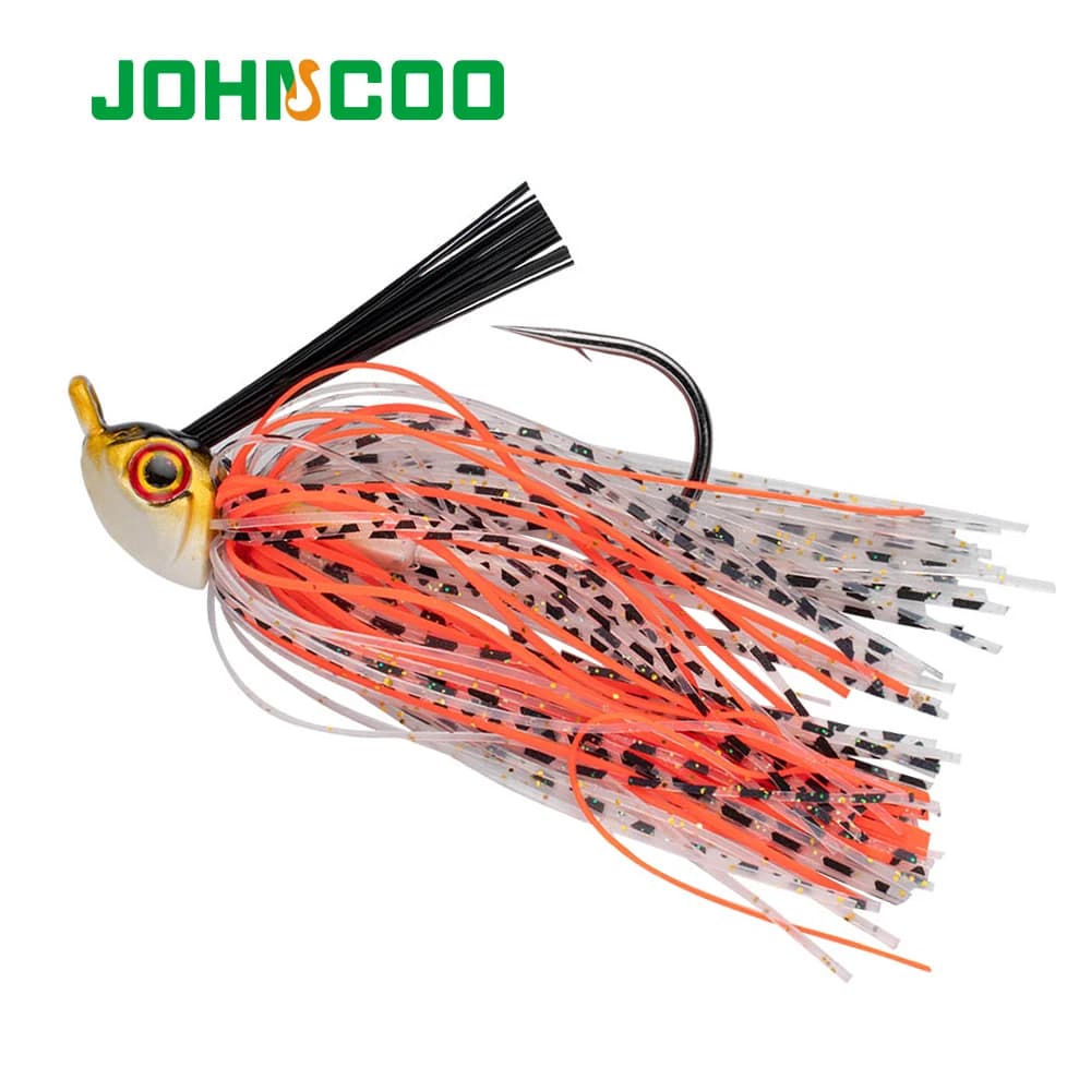 JOHNCOO 12g Spinner Bait Weedless Jighead Bass Jig Bait Fishing Lure Wobbler For Bass Fishing Tackle