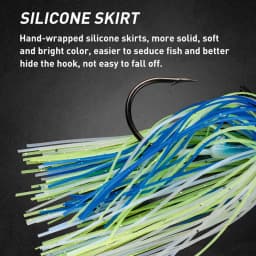 JOHNCOO 12g Spinner Bait Weedless Jighead Bass Jig Bait Fishing Lure Wobbler For Bass Fishing Tackle