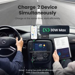 UGREEN 30W Car Charger Dual Port QC 4.0 3.0 Fast Charging For iPhone 14 13 12 Xiaomi Huawei Samsung Supercharge Type C Charger