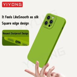 For iPhone16 Pro Max YIYONG Silky Liquid Silicone Soft Cover For iPhone 16 e 16e 15 14 Plus 11 12 13 Mini SE 2 3 2020 2022 Case
