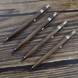 Wooden Mechanical Pencil 0.5mm Automatic Pen For Office School Nature Walnut Wood Drawing Writing Traditional Chinese Stationery