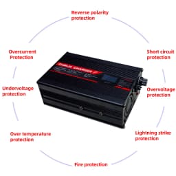 24V 10A Charger Smart Aluminum Case Is Suitable For 2S 24V LCD Dispay Lead Acid Battery OLED Display Fast Charger OHRIJA
