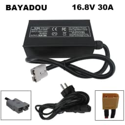 16.8V 30A Fast Charger 14.4V 30A Li-ion Chargers For 4S 14.8V 100AH 200AH 300AH Lithium Energy Storage RV UPS Battery SB50 XT90