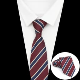 New Striped Tie Men's 8cm Ties Business New Year Gift Classical Necktie Office Accessories Men Costume Daily Wear Wedding Party