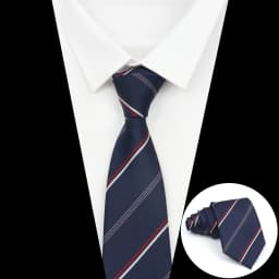New Striped Tie Men's 8cm Ties Business New Year Gift Classical Necktie Office Accessories Men Costume Daily Wear Wedding Party