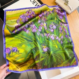 2025 Fashion 100% Real Silk Scarf 53cm Square Bandelet Women's Silk Temperament Small Scarf Neck Decorative Wrap Printed Scarves