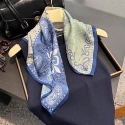 2025 Fashion 100% Real Silk Scarf 53cm Square Bandelet Women's Silk Temperament Small Scarf Neck Decorative Wrap Printed Scarves