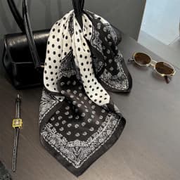 2025 Fashion 100% Real Silk Scarf 53cm Square Bandelet Women's Silk Temperament Small Scarf Neck Decorative Wrap Printed Scarves
