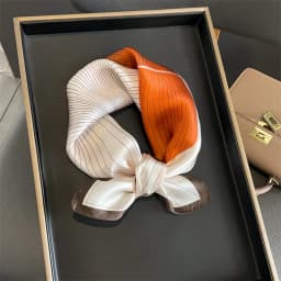 2025 Fashion 100% Real Silk Scarf 53cm Square Bandelet Women's Silk Temperament Small Scarf Neck Decorative Wrap Printed Scarves