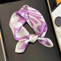 2025 Fashion 100% Real Silk Scarf 53cm Square Bandelet Women's Silk Temperament Small Scarf Neck Decorative Wrap Printed Scarves
