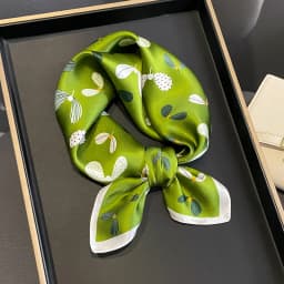 2025 Fashion 100% Real Silk Scarf 53cm Square Bandelet Women's Silk Temperament Small Scarf Neck Decorative Wrap Printed Scarves
