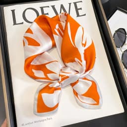 2025 Fashion 100% Real Silk Scarf 53cm Square Bandelet Women's Silk Temperament Small Scarf Neck Decorative Wrap Printed Scarves