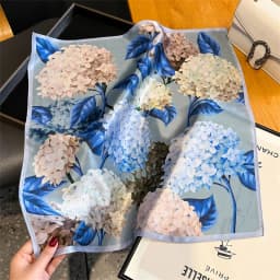 2025 Fashion 100% Real Silk Scarf 53cm Square Bandelet Women's Silk Temperament Small Scarf Neck Decorative Wrap Printed Scarves