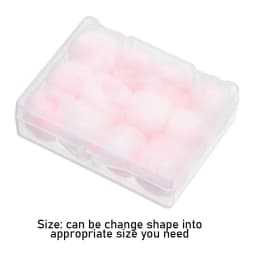 12PCS/Box Wax Cotton Earplugs Noise Reduction Sleeping Snoring Sound Insulation Hearing Protection Soundproof Swimming Ear Plug
