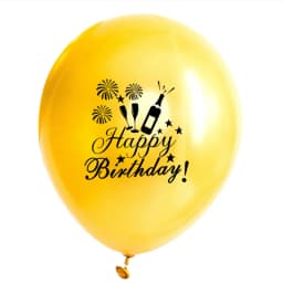 5Pc Happy Birthday Decoration Gold Rose Black 16 18 30 50 60 70 80 90 Years Birthday Party Digital Ballon Latex Party Supplies