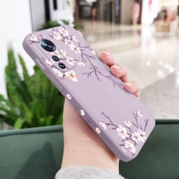 Plum Blossom Phone Case For Xiaomi Mi 14T 14 13 12 13T 12T 12S 11 11T Ultra 10 10T 9 9T 9SE 8 Pro Lite 5G Liquid Silicone Cover