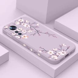 Plum Blossom Phone Case For Xiaomi Mi 14T 14 13 12 13T 12T 12S 11 11T Ultra 10 10T 9 9T 9SE 8 Pro Lite 5G Liquid Silicone Cover