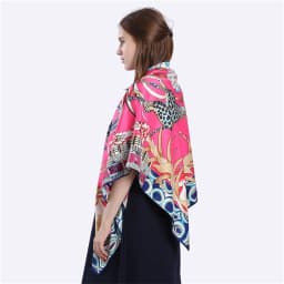 POBING Twill Silk Square Scarf Animals Print Women Scarves Wrap Giraffe Neckerchief Spanish Foulards cachecol Large Bandana