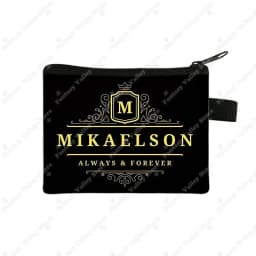 The Vampire Diaries Print Coin Purse TVD Women Wallets Team DAMON Money Coin Bags ID Credit Card Key Earphones Holder Gift