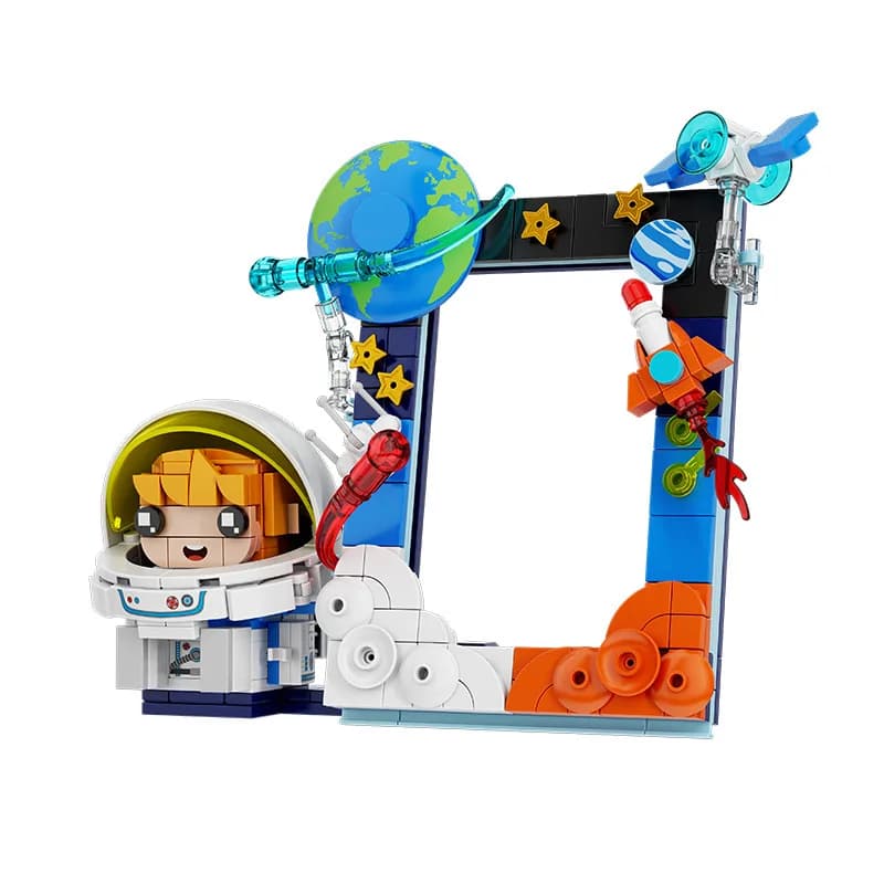 Creative Photo Frame MOC Building Blocks Ocean Assembled Model Bricks Toys Desk Decor For Kids Christmas Gift