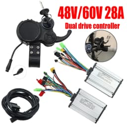 Electric Scooter Single Drive 48V 23A Dual Drive 48V-60V 28A Only Brushless Controller With Key LCD Display Accelerator