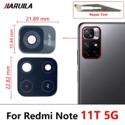 Rear Back Camera Glass Lens For Xiaomi Redmi Note 11 Pro+Plus 5G 11T 5G 11S 11E Camera Glass With Glue Adhesive + Repair Tools