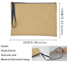 Teacher Gift Linen Pouch Women Neceser Makeup Bag Travel Toiletry Organizer Back To School Cosmetic Bag Travel Organizer