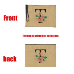 Teacher Gift Linen Pouch Women Neceser Makeup Bag Travel Toiletry Organizer Back To School Cosmetic Bag Travel Organizer