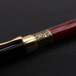 Luxury Golden Carving Mahogany Ballpoint Pen High-Quality Ink Pen for Business School And Office Supplies