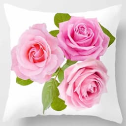 45x45cm Rose Series Pillowcase Yellow pink flowers Sofa Office Seat cushion cover Room aesthetic home decoration