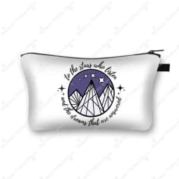 Acotar Velaris Cosmetic Case Night Court Makeup Bags SJM City of Starlight Toiletry Bag Cosmetic Organizer Lipstick Napkin Bag