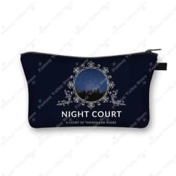 Acotar Velaris Cosmetic Case Night Court Makeup Bags SJM City of Starlight Toiletry Bag Cosmetic Organizer Lipstick Napkin Bag