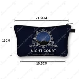 Acotar Velaris Cosmetic Case Night Court Makeup Bags SJM City of Starlight Toiletry Bag Cosmetic Organizer Lipstick Napkin Bag