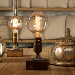 Industrial LED Table Lights With Switch Wood Desk Lamp Retro Home Decor Creative Art Gift Night Light