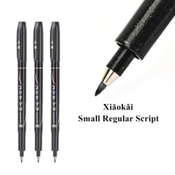 3 Pcs/Set Calligraphy Painting Pen Chinese Brush Pens for Writing Lettering Signatures Soft Brush Tip Refillable Ink Art Craft