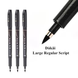 3 Pcs/Set Calligraphy Painting Pen Chinese Brush Pens for Writing Lettering Signatures Soft Brush Tip Refillable Ink Art Craft