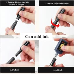 3 Pcs/Set Calligraphy Painting Pen Chinese Brush Pens for Writing Lettering Signatures Soft Brush Tip Refillable Ink Art Craft