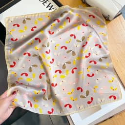 2024 New 100% Real Silk Hair Scarf Fashion Lady Kerchief Foulard Female Bandana Scarves for Women Hair Band Hijab Shawl Wraps