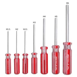 1.5mm-6mm Hex Screwdriver Set Hexagon Driver Flat Head Hexagonal Screwdriver Allen Bolt Driver for FPV Racing Drone Repair