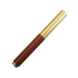Luxury Quality Portable Pocket Exquisitely Designed Vintage Mini Brass Solid Wood Pen Office School Supplies Stationery Gifts