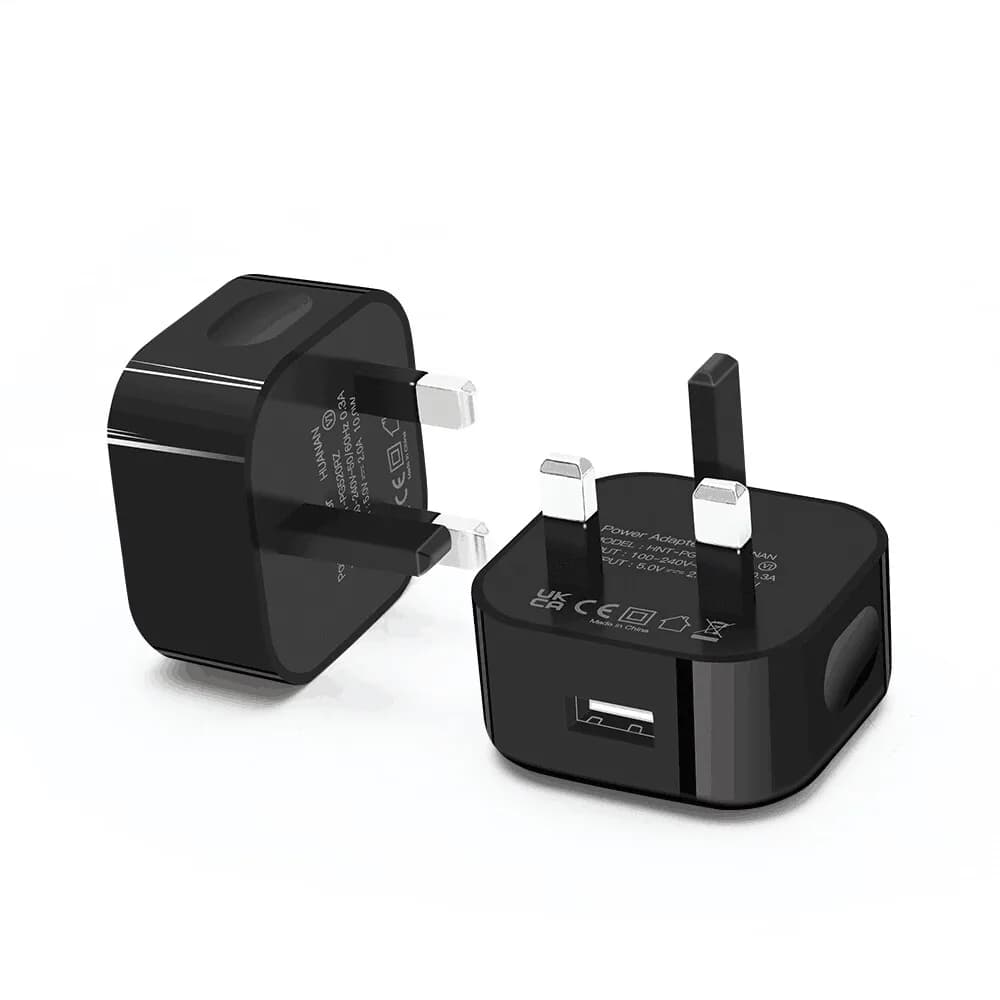 USB Charger Plug 5V2A, Universal 3 Pin UK Wall Charger Head AC Power Adaptor Plug for Tablets Ipad 1 2 3 Iphone 13 12 11 XS Max